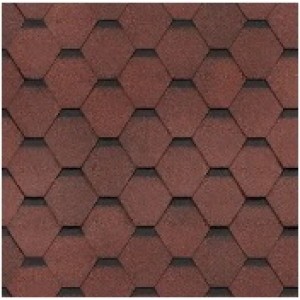 Гибкая черепица Shinglas коллекция Самба, рубин м2 Гибкая черепица Shinglas коллекция Самба, рубин м2